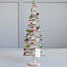 Load image into Gallery viewer, Christmas Led Lights Wooden Tree Artificial Trees Hanging Ornaments New Year Decorations For Home Mall Office Display Navidad De