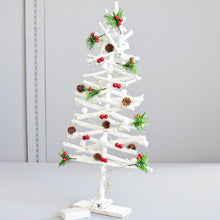 Load image into Gallery viewer, Christmas Led Lights Wooden Tree Artificial Trees Hanging Ornaments New Year Decorations For Home Mall Office Display Navidad De