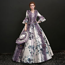 Load image into Gallery viewer, Customized 2018 Marie Antoinette Princess Dresses Christmas Square Neck Half Flare Sleeve Baroque Party Dress Theater Costumes