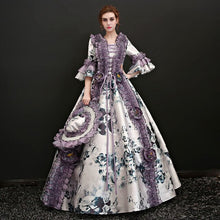 Load image into Gallery viewer, Customized 2018 Marie Antoinette Princess Dresses Christmas Square Neck Half Flare Sleeve Baroque Party Dress Theater Costumes