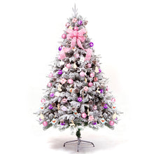 Load image into Gallery viewer, Fashion New 1.5/1.8/2.1 Meter Christmas Tree Set Snow Tree Flocking Tree Belt Lamp Accessories Christmas Decorations for Home