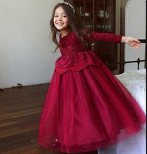 Load image into Gallery viewer, girls princess dress 2019 new Christmas dresses kids lace tulle children princess dress cute girls clothing
