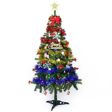 Load image into Gallery viewer, Christmas Decoration 150cm Christmas Tree Package with Lights Encrypted PVC Christmas Tree Plastic Tripod Ornaments for Home