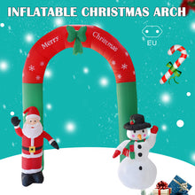 Load image into Gallery viewer, Christmas Decoration 2.4m Inflatable Christmas Arch Santa Claus Snowman Christmas Door Toys Garden Party House Decoration