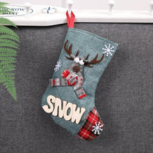 Load image into Gallery viewer, Snowman Medium Christmas Socks Fashion Kids Santa Claus Candy Gift Bag Christmas Day Home Decorative Props  SN2256