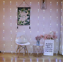 Load image into Gallery viewer, Thrisdar 6X3M 3X6M Waterfall Effect Curtain String Light Garland Holiday Christmas Wedding Party Background Icicle Fairy Light