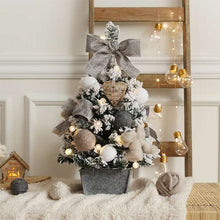 Load image into Gallery viewer, Christmas Window Set with Velvet Christmas Tree Set 60/90cm Tabletop Mini Christmas Tree  Celebrate Supplies Artificial Tree