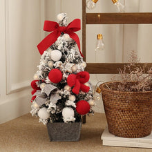 Load image into Gallery viewer, Christmas Window Set with Velvet Christmas Tree Set 60/90cm Tabletop Mini Christmas Tree  Celebrate Supplies Artificial Tree