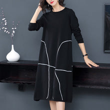 Load image into Gallery viewer, Women's Clothing Dresses Christmas sexy pullover fem me work sweater black striped dress plus size loose 2019 autumn winter