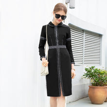 Load image into Gallery viewer, Office Lady Dress Runway 2019 new spring Women ladies dress Clothing party Christmas pencil vintage Autumn dresses black