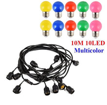 Load image into Gallery viewer, Thrisdar 15M 15LED E27 Globe Bulbs Christmas String Light Commercial Grade Backyard Bistro Cafe Wedding Hanging Garland Light