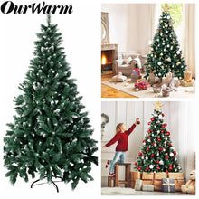 Load image into Gallery viewer, OurWarm 6ft Fake Artificial Christmas Trees With Snow Flocked Christmas Tree Decorations for Home New Year 2020 Green Tree