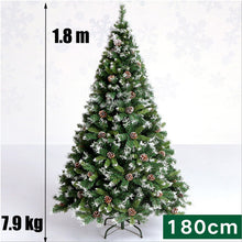 Load image into Gallery viewer, Christmas Trees with Pine Cones Snowflake Decor 1.2m 1.5m 1.8m 2.1m Artificial xmas Tree Small Large New Year Holiday Decoration
