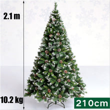 Load image into Gallery viewer, Christmas Trees with Pine Cones Snowflake Decor 1.2m 1.5m 1.8m 2.1m Artificial xmas Tree Small Large New Year Holiday Decoration