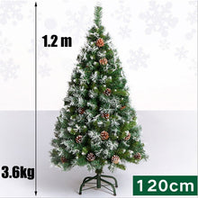 Load image into Gallery viewer, Christmas Trees with Pine Cones Snowflake Decor 1.2m 1.5m 1.8m 2.1m Artificial xmas Tree Small Large New Year Holiday Decoration