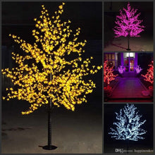 Load image into Gallery viewer, 2M 6.5ft Height LED Artificial Cherry Blossom Trees Christmas Light 1152pcs LED Bulbs 110/220VAC Rainproof fairy garden decor