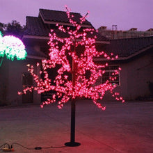 Load image into Gallery viewer, 2M 6.5ft Height LED Artificial Cherry Blossom Trees Christmas Light 1152pcs LED Bulbs 110/220VAC Rainproof fairy garden decor