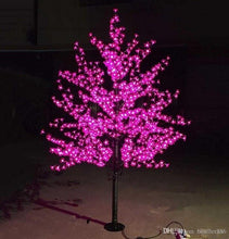 Load image into Gallery viewer, 2M 6.5ft Height LED Artificial Cherry Blossom Trees Christmas Light 1152pcs LED Bulbs 110/220VAC Rainproof fairy garden decor