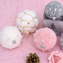 Load image into Gallery viewer, Rhinestone Glitter Christmas Ornaments Tree Bubble Balls Decoration Hanging Foam Balls Pendant Flocking Stick Drill Decorative