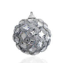 Load image into Gallery viewer, Rhinestone Glitter Christmas Ornaments Tree Bubble Balls Decoration Hanging Foam Balls Pendant Flocking Stick Drill Decorative