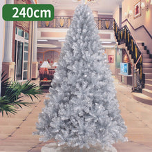 Load image into Gallery viewer, 240cm Christmas tree white silver artificial Christmas tree Christmas decorations for home Christmas ornaments