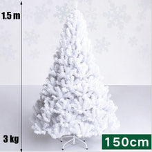 Load image into Gallery viewer, White Christmas Tree Large 1.2m 1.5m 1.8m 2.1m 2.4m Artificial xmas Pine Trees with Metal Stand Easy Assembly Holiday Decoration