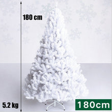 Load image into Gallery viewer, White Christmas Tree Large 1.2m 1.5m 1.8m 2.1m 2.4m Artificial xmas Pine Trees with Metal Stand Easy Assembly Holiday Decoration