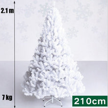Load image into Gallery viewer, White Christmas Tree Large 1.2m 1.5m 1.8m 2.1m 2.4m Artificial xmas Pine Trees with Metal Stand Easy Assembly Holiday Decoration