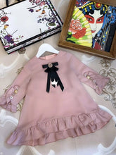 Load image into Gallery viewer, 2175 Ruffles Button Brand Princess Baby Girl Christmas Dress Fall Spring Party Wedding Kid Dress For Girl Thanksgiving Clothes