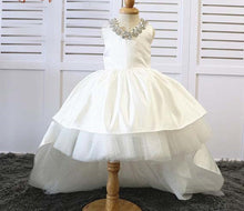 Load image into Gallery viewer, New Ivory Baby Girls Birthday Dress High Low Puffy Christening Gowns Baby Girl First Year Birthday Gown Christmas Dress