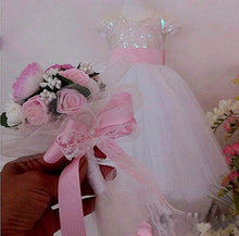 Load image into Gallery viewer, Cute Bling Bling Sequins Baby Girls Birthday Gown Flower Girl Dress for Wedding Christmas Dress with Bow Size 2-16Y