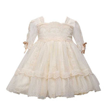 Load image into Gallery viewer, 2019summer Spanish Girls Court Style Lace Sweet Lolita Princess Quality Dress Girls Wedding Party Dress Girls Christmas Dress