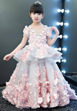 Load image into Gallery viewer, European Luxury Girls Princess Dress Kids Embroidered Wedding Birthday Party Christmas Ball Gown Dress Modis Vestidos Y1692
