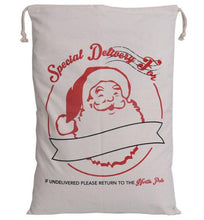 Load image into Gallery viewer, 12 Styles Santa Sacks Bags 20 pcs/lot Large Organic Heavy Gift Canvas Red Drawstring Bag For Christmas Decoration Can be Mix