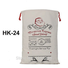 Load image into Gallery viewer, 20pcs Santa Sacks Bulk Drawstring Canvas Bag Christmas Party Decorations Personalized Wedding Present Kids Toy Tote Sacks