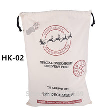 Load image into Gallery viewer, 20pcs Santa Sacks Bulk Drawstring Canvas Bag Christmas Party Decorations Personalized Wedding Present Kids Toy Tote Sacks