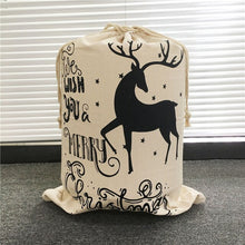 Load image into Gallery viewer, 20pcs Santa Sacks Bulk Drawstring Canvas Bag Christmas Party Decorations Personalized Wedding Present Kids Toy Tote Sacks