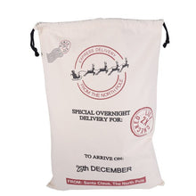 Load image into Gallery viewer, Wholesale Santa Sack 44 styles 100pcs/lot Christmas Gift Bag Large Canvas Santa Bag Reindeer Organic Heavy Canvas Drawstring Bag