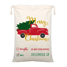 Load image into Gallery viewer, Wholesale Santa Sack 44 styles 100pcs/lot Christmas Gift Bag Large Canvas Santa Bag Reindeer Organic Heavy Canvas Drawstring Bag