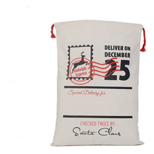 Load image into Gallery viewer, Wholesale Santa Sack 44 styles 100pcs/lot Christmas Gift Bag Large Canvas Santa Bag Reindeer Organic Heavy Canvas Drawstring Bag