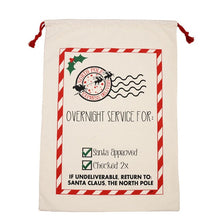 Load image into Gallery viewer, Wholesale Santa Sack 44 styles 100pcs/lot Christmas Gift Bag Large Canvas Santa Bag Reindeer Organic Heavy Canvas Drawstring Bag