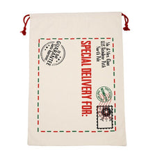 Load image into Gallery viewer, Wholesale Santa Sack 44 styles 100pcs/lot Christmas Gift Bag Large Canvas Santa Bag Reindeer Organic Heavy Canvas Drawstring Bag