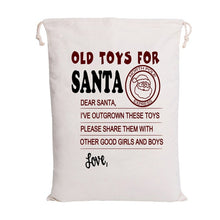 Load image into Gallery viewer, Wholesale Santa Sack 44 styles 100pcs/lot Christmas Gift Bag Large Canvas Santa Bag Reindeer Organic Heavy Canvas Drawstring Bag
