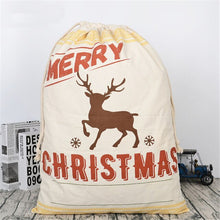 Load image into Gallery viewer, Wholesale Santa Sack 44 styles 100pcs/lot Christmas Gift Bag Large Canvas Santa Bag Reindeer Organic Heavy Canvas Drawstring Bag