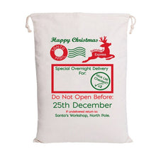 Load image into Gallery viewer, Wholesale Santa Sack 44 styles 100pcs/lot Christmas Gift Bag Large Canvas Santa Bag Reindeer Organic Heavy Canvas Drawstring Bag