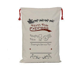 Load image into Gallery viewer, Wholesale Santa Sack 44 styles 100pcs/lot Christmas Gift Bag Large Canvas Santa Bag Reindeer Organic Heavy Canvas Drawstring Bag