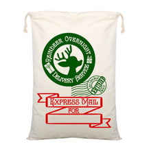 Load image into Gallery viewer, Wholesale Santa Sack 44 styles 100pcs/lot Christmas Gift Bag Large Canvas Santa Bag Reindeer Organic Heavy Canvas Drawstring Bag