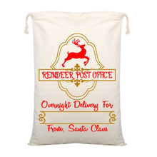 Load image into Gallery viewer, Wholesale Santa Sack 44 styles 100pcs/lot Christmas Gift Bag Large Canvas Santa Bag Reindeer Organic Heavy Canvas Drawstring Bag