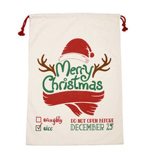 Load image into Gallery viewer, Wholesale Santa Sack 44 styles 100pcs/lot Christmas Gift Bag Large Canvas Santa Bag Reindeer Organic Heavy Canvas Drawstring Bag