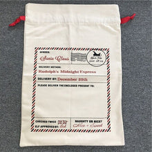 Load image into Gallery viewer, Wholesale Santa Sack 44 styles 100pcs/lot Christmas Gift Bag Large Canvas Santa Bag Reindeer Organic Heavy Canvas Drawstring Bag
